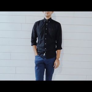 Frank and Oak Long Sleeve Button Up Dress Shirt